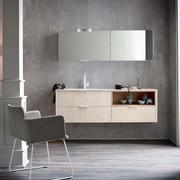 Boogie storage mirror with flap door - cm 85
