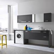 Boogie storage mirror with flap door - cm 70