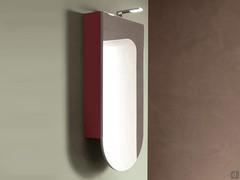 Bathroom mirror with storage cabinet Niko, offered here with Zed spotlight