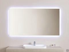 Net backlit bathroom mirror in 140 x 75 cm rectangular format