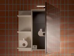 Mirror with Easy container in combination with a shelf with Atlantic / Frame back. As you can see from the picture, each mirror comes complete with an internal Schuko-type socket and two glass shelves