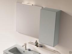 Combination of Wap square mirror (with Roll 30 spotlight) and Atlantic hinged wall unit, available in the alternative products at the bottom of the page