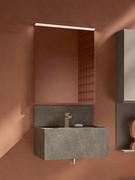 Wap rectangular mirror with full-width spotlight Gae