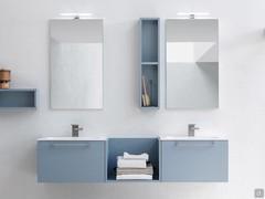 Suspended composition Atlantic with double Wap mirror (Tod 30 spotlight on both) 