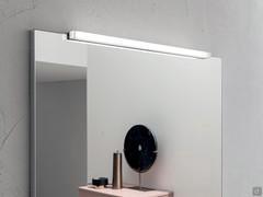 Detail of the variable-width spotlight Stick, one of the many models available to customise the Wap mirror (also available without spotlight)