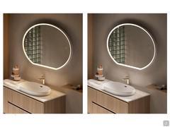 Example of colour temperature adjustment via touch switch. From the warm tones of 2700K warm white (left side) to the cooler tones of 6000K (right side)