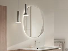 Wave backlit bathroom mirror, ideal in modern bathrooms