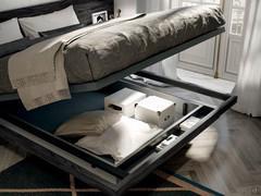 Recessed storage box with a floating effect