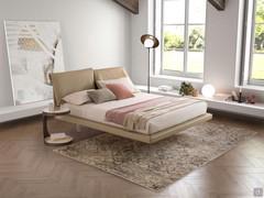 Quinn hanging bed with transparent feet and reclining headboard