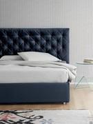 Double or king size bed Madison with capitonné upholstered headboard 