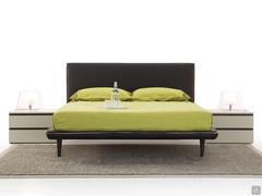 Pinch slim double bed with high feet