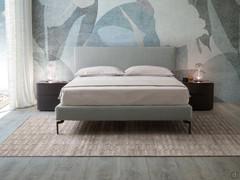 Upholstered bed Pinch with floor-high bed frame