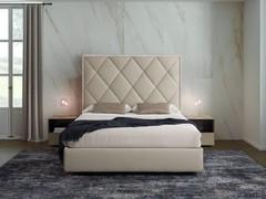 Front view of the Olivier double bed with space-saving bed frame