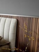 Headboard bed embellished with soft pleated fabric upholstery