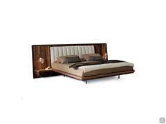 Double bed Nelson by Bonaldo with integrated and hanging drawers