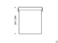 Ayrton by Cattelan bed, diagram of view from above: depths available