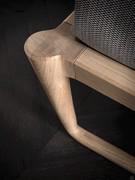 Details of the workings and inserts of the solid oak wood structure, stained or open-pore lacquered in RAL and NCS colours