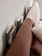 Detail of the two optional back-mounted bookshelves