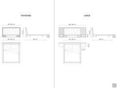 Nelson double bed by Bonaldo - Diagrams and dimensions