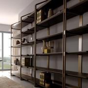 Solution consisting of no.2 bookcases Sestante mod.6 shelves