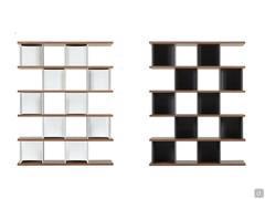 Ansbach 5-shelf dividing bookcase