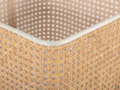 Details of the straw basket, an optional accessory for the Ansbach bookcase compartments
