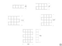 Layout and Measurements of Ansbach bookcase