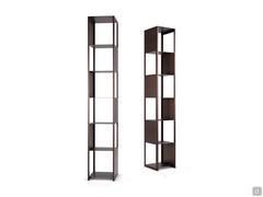 Pair of Joker pedestal bookcases by Cattelan in GFM18 Bronze finish