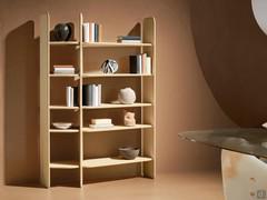 Template free-standing bookcase, ideal as a wall-mounted bookcase or as a room divider in the middle of a room