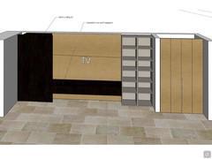 3D Design of TV Wall System