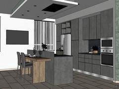 Kitchen design - 3D model