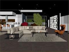 Living room design - 3D model