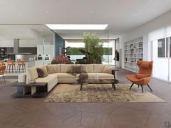 Living room design - photorealistic rendering