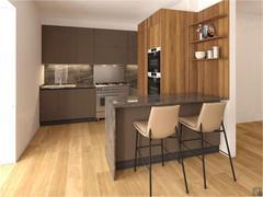 Photorealistic render of the kitchen project