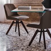 Tyler chic swivel chair by Cattelan, model without armrests