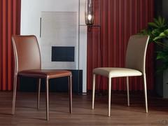 Deli chair with painted metal legs