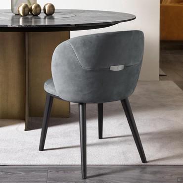 Velvet living room chair Shiba by Cantori