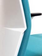 Detail of the moulding process that shapes the shell of the Steve office chair