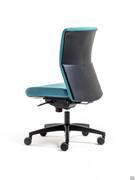 Back view of the contoured backrest for better back support during working hours
