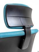 Detail of the reclining and liftable headrest