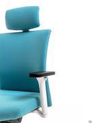 Detail of the armrest adjustable in height, width and depth