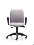 Office chair with synchronised mechanism Jack, here in the version with fixed armrests