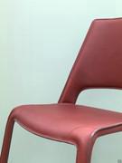 Detail of the craftsmanship performed on the full-grain leather upholstery