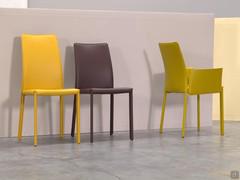 Keilir leather chairs available in high or low backrest versions, with or without armrests