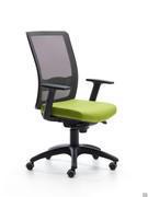 Ergonomic chair for the office or study Bill, here in the black version with armrests