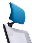 Detail of the upholstered reclining headrest of the Bill chair