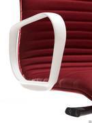 Detail of the fixed aluminium ring armrest painted white