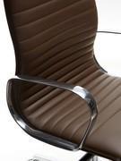 Detail of the fixed aluminium ring armrest