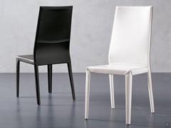 Margot chair by Cattelan covered in leather, in high-back models