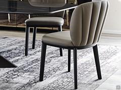 Chrishell shell-finish upholstered chair by Cattelan